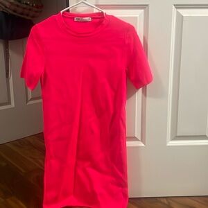 Electric pink Zara mini dress